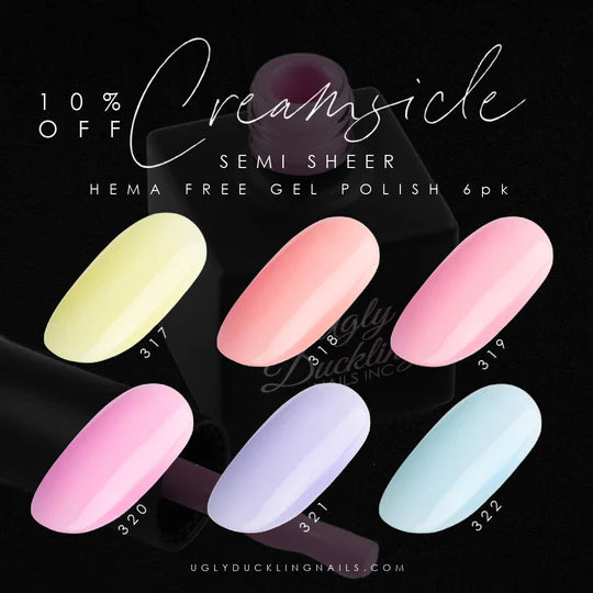 "Creamsicle" Gel Polish 6pk Bundle